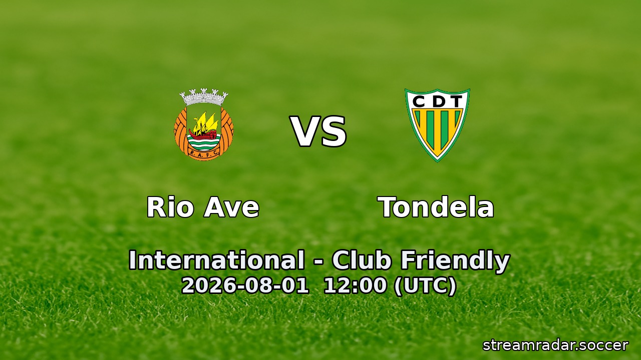 Rio Ave vs Tondela