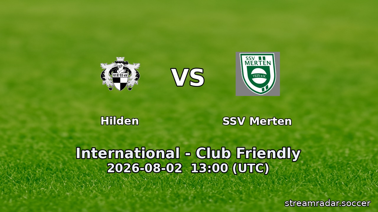 Hilden vs SSV Merten
