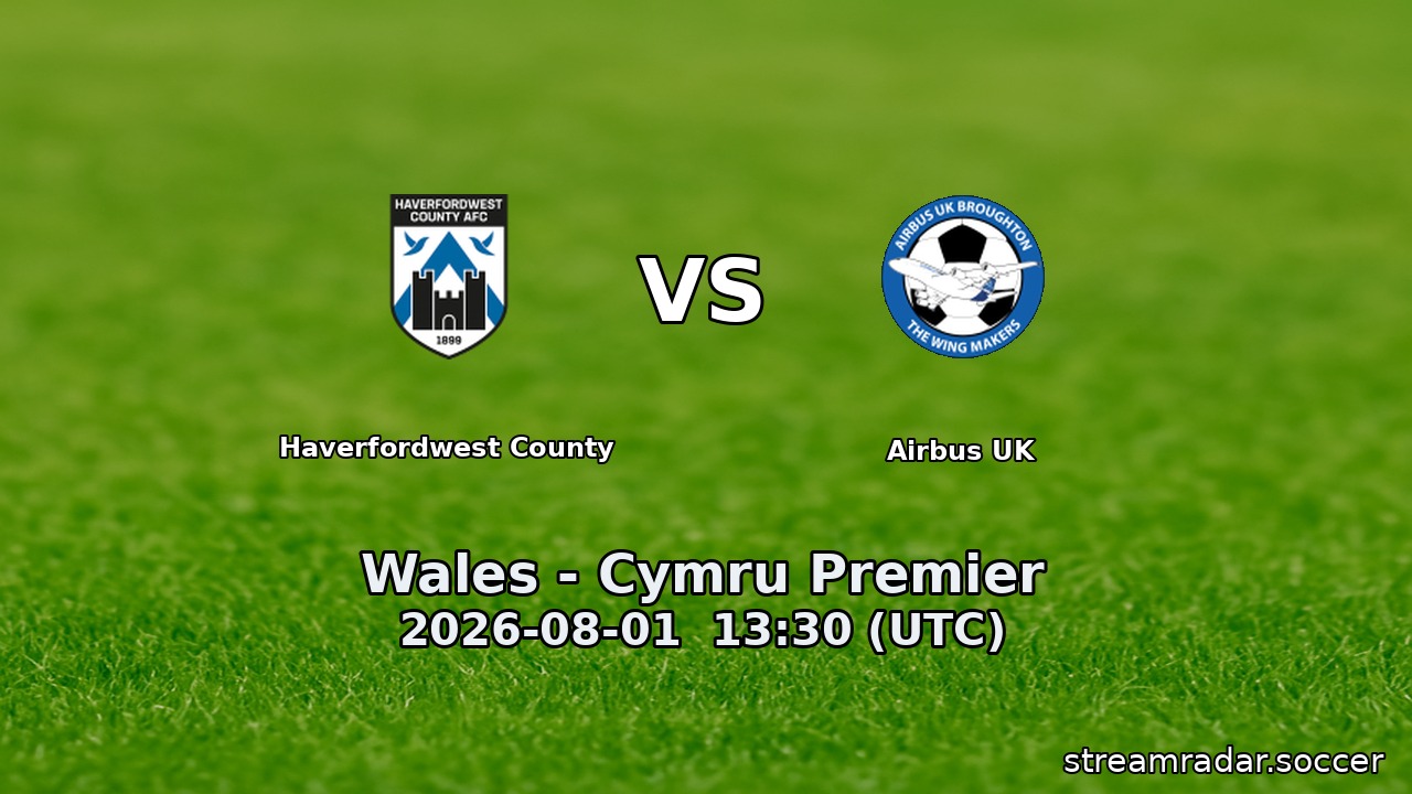 Haverfordwest County vs Airbus UK