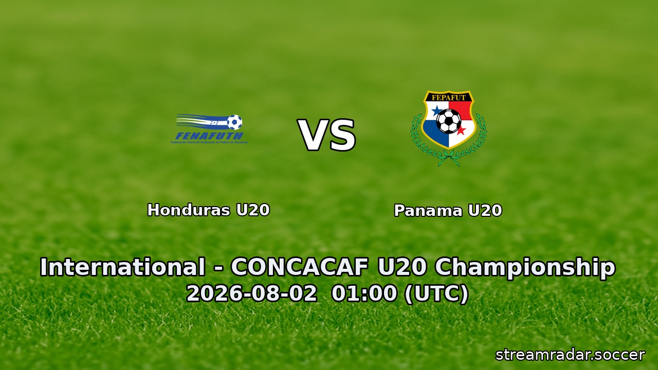 Honduras U20 vs Panama U20