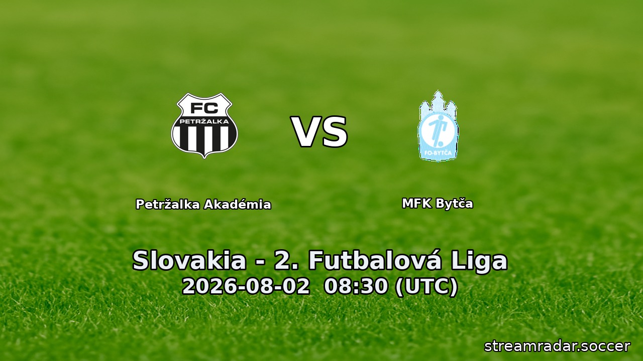 Petržalka Akadémia vs MFK Bytča
