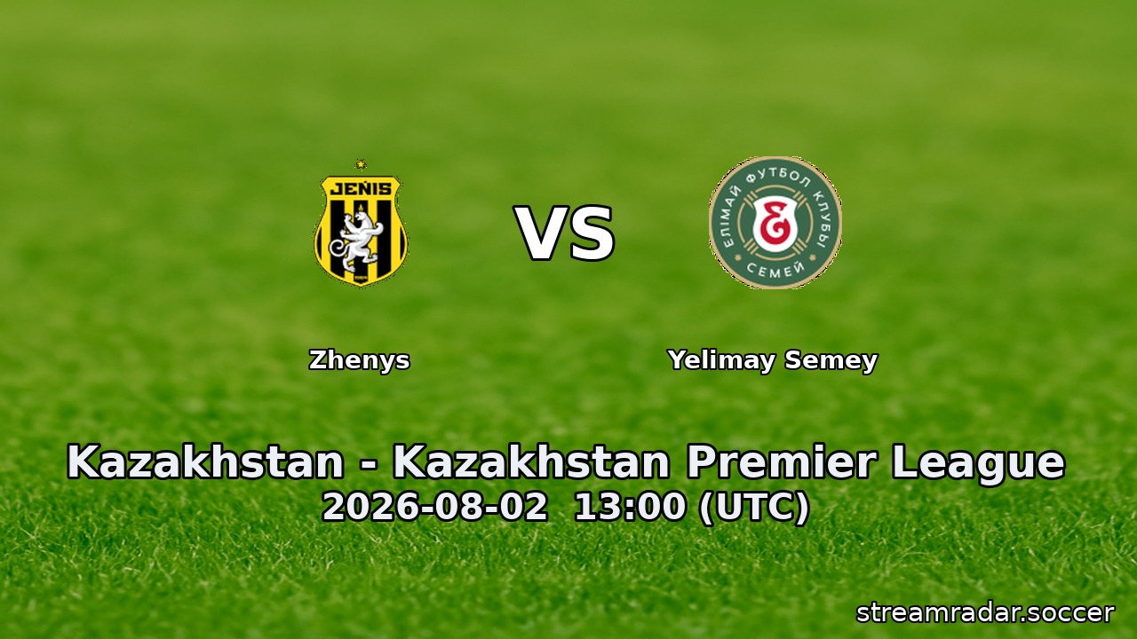 Zhenys vs Yelimay Semey