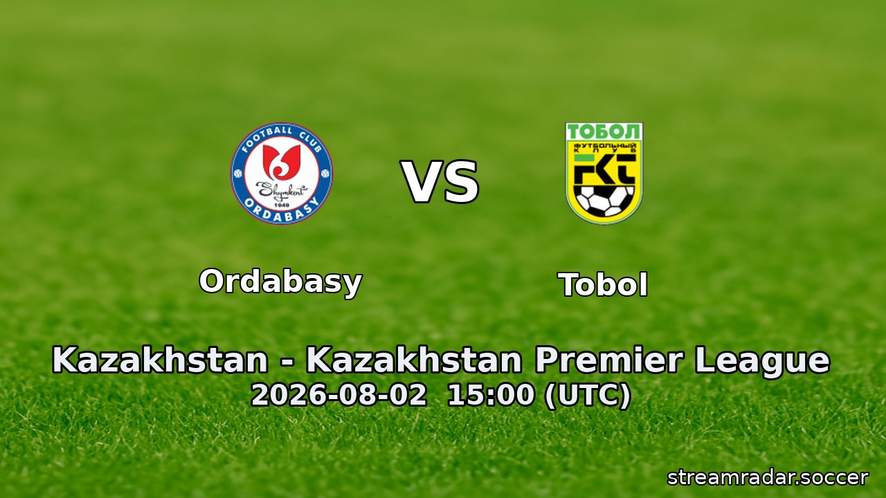 Ordabasy vs Tobol
