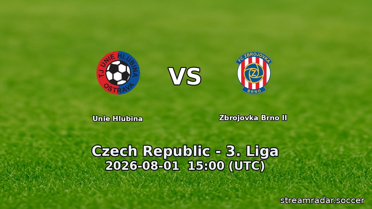 Unie Hlubina vs Zbrojovka Brno II