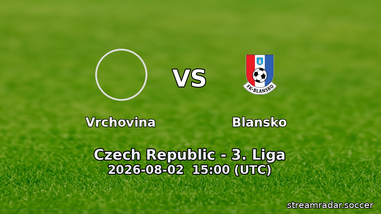 Vrchovina vs Blansko