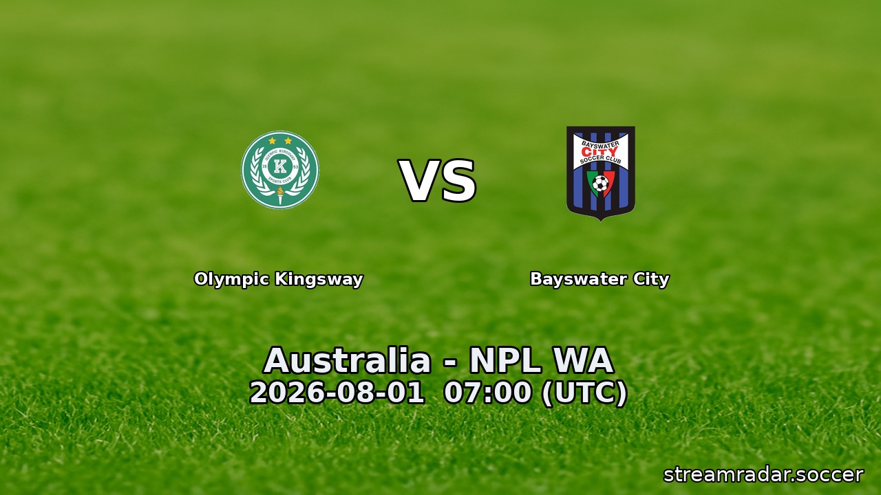 Olympic Kingsway vs Bayswater City