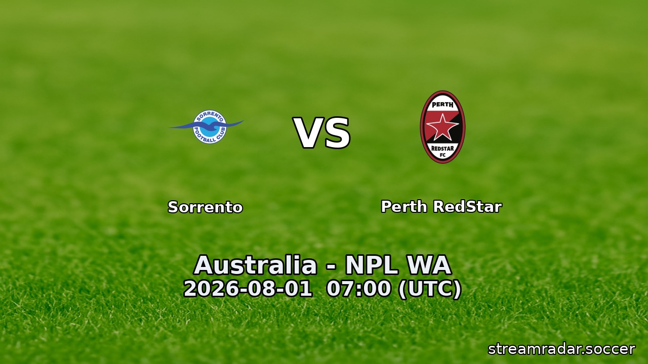 Sorrento vs Perth RedStar