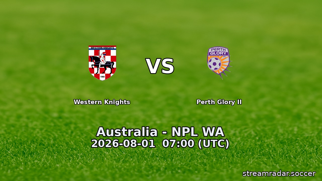 Western Knights vs Perth Glory II