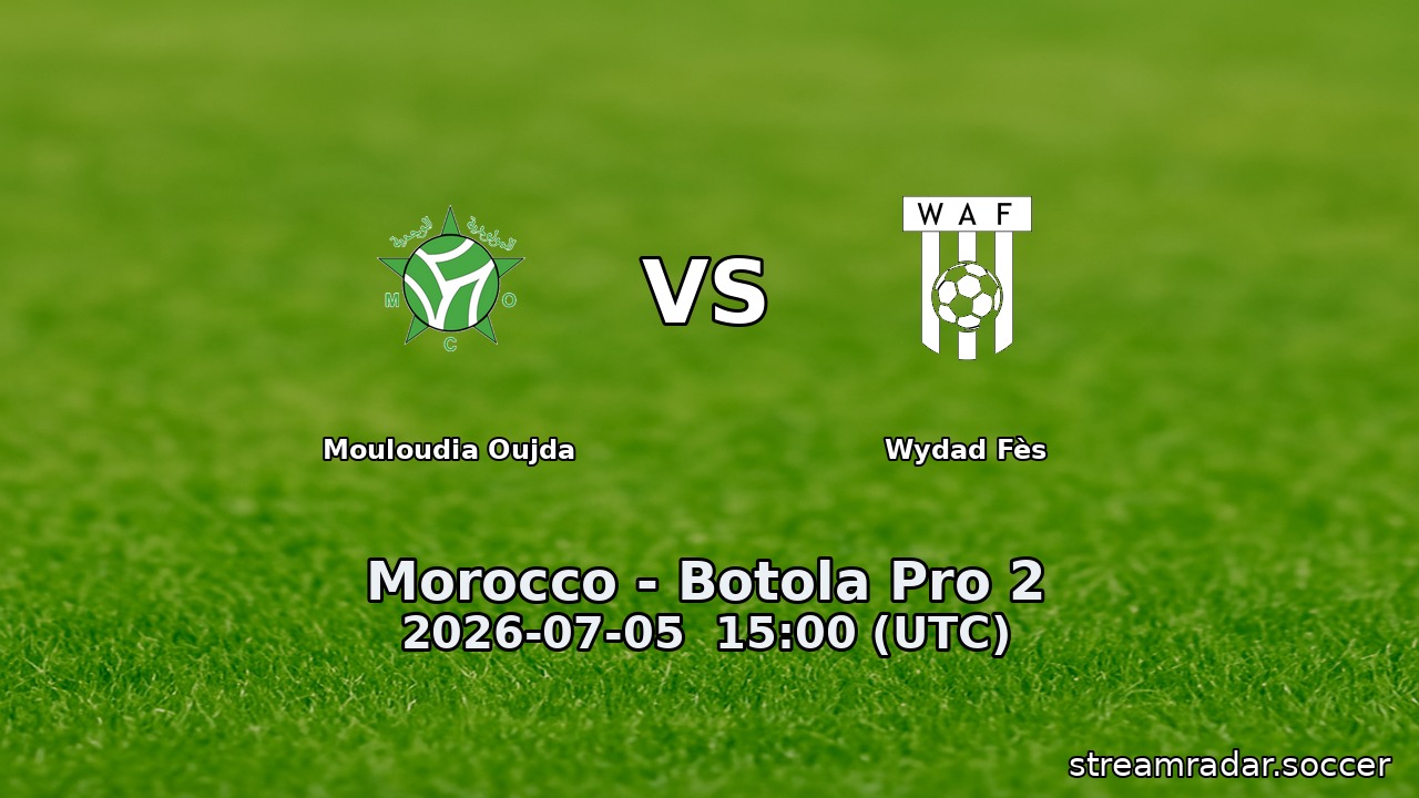 Mouloudia Oujda vs Wydad Fès