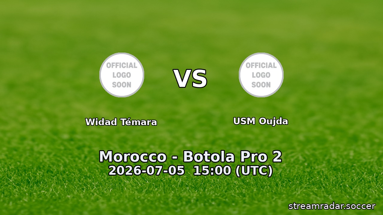 Widad Témara vs USM Oujda