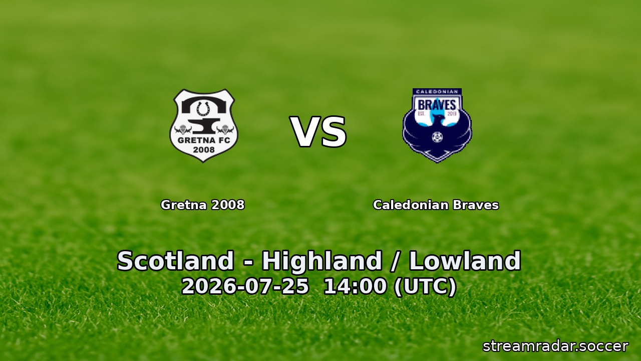 Gretna 2008 vs Caledonian Braves