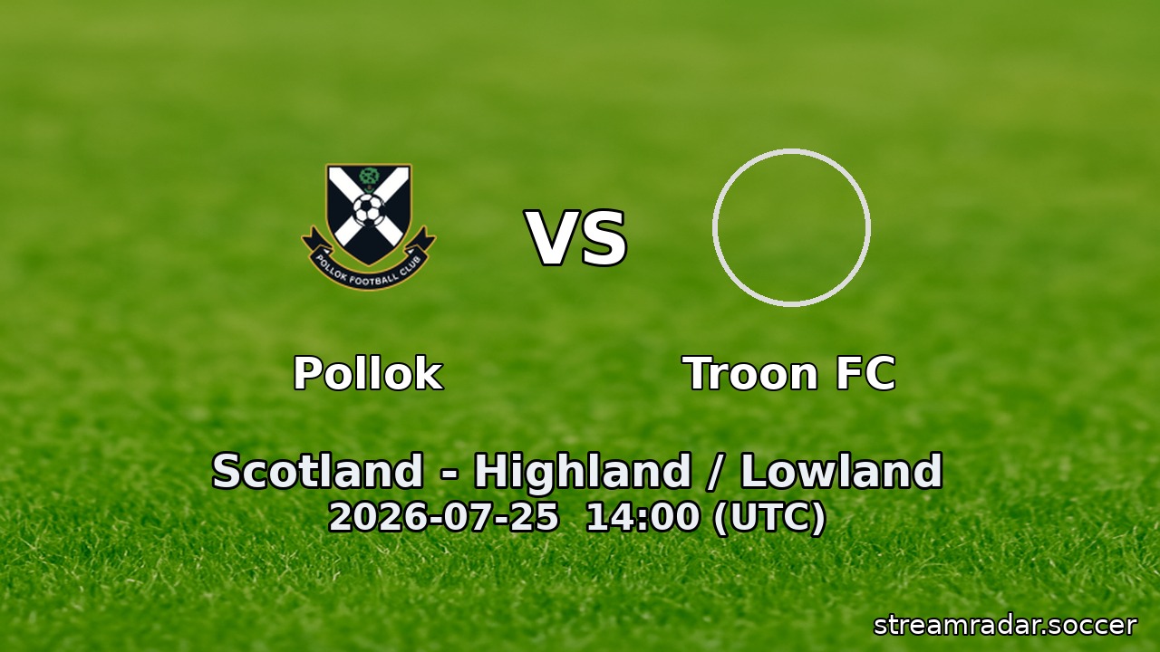 Pollok vs Troon FC
