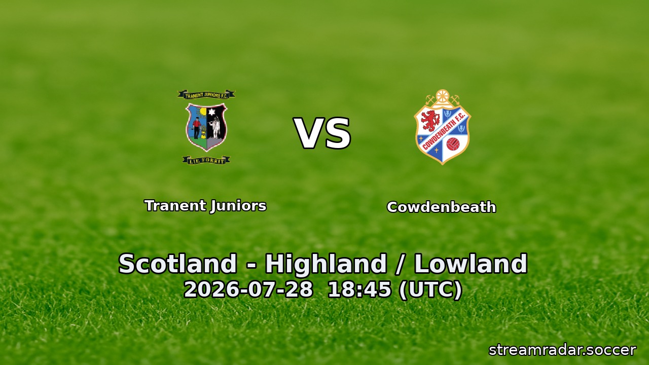 Tranent Juniors vs Cowdenbeath