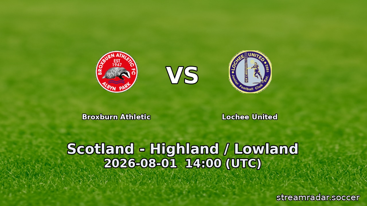 Broxburn Athletic vs Lochee United