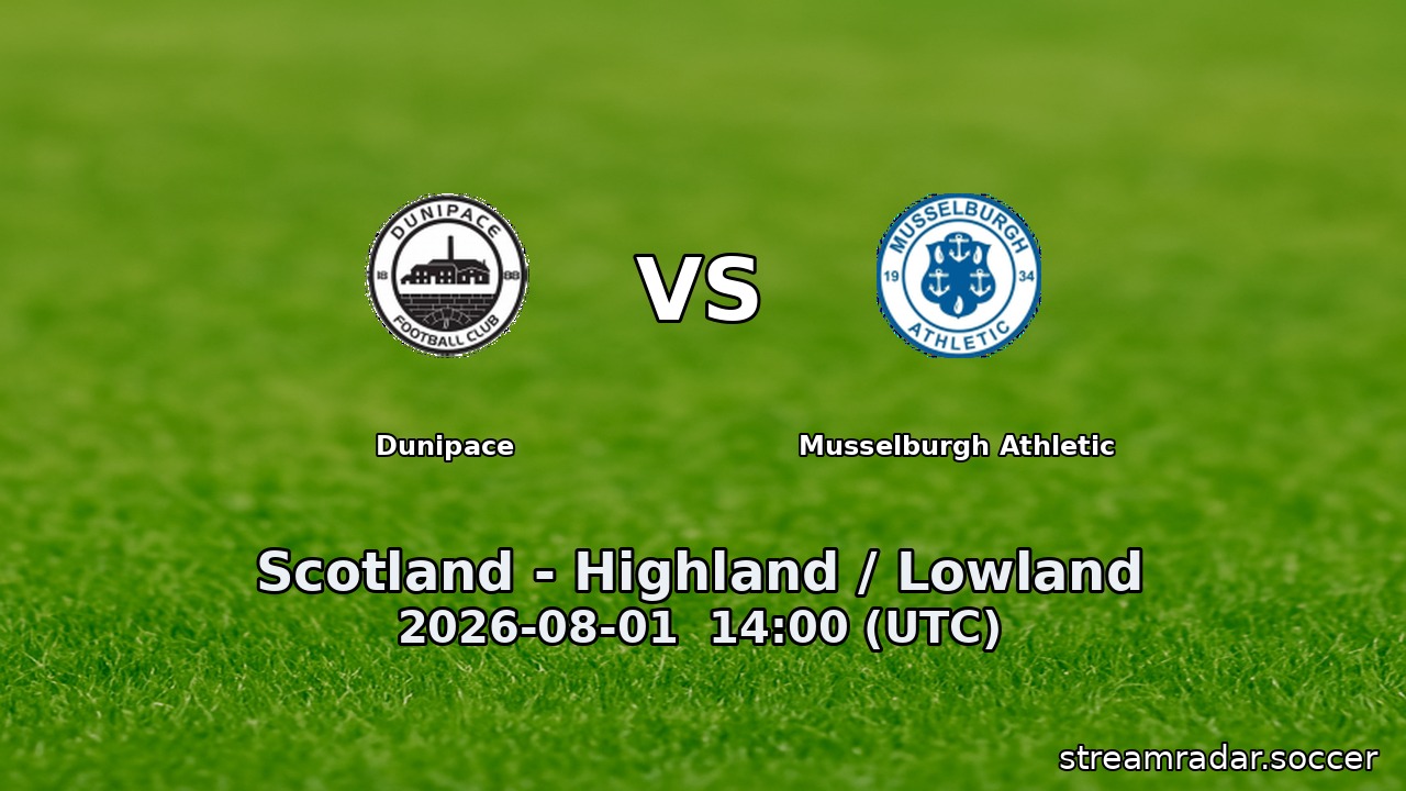 Dunipace vs Musselburgh Athletic