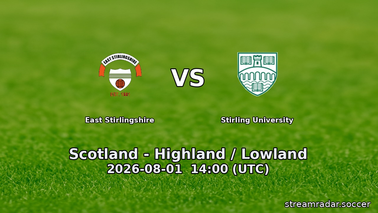 East Stirlingshire vs Stirling University