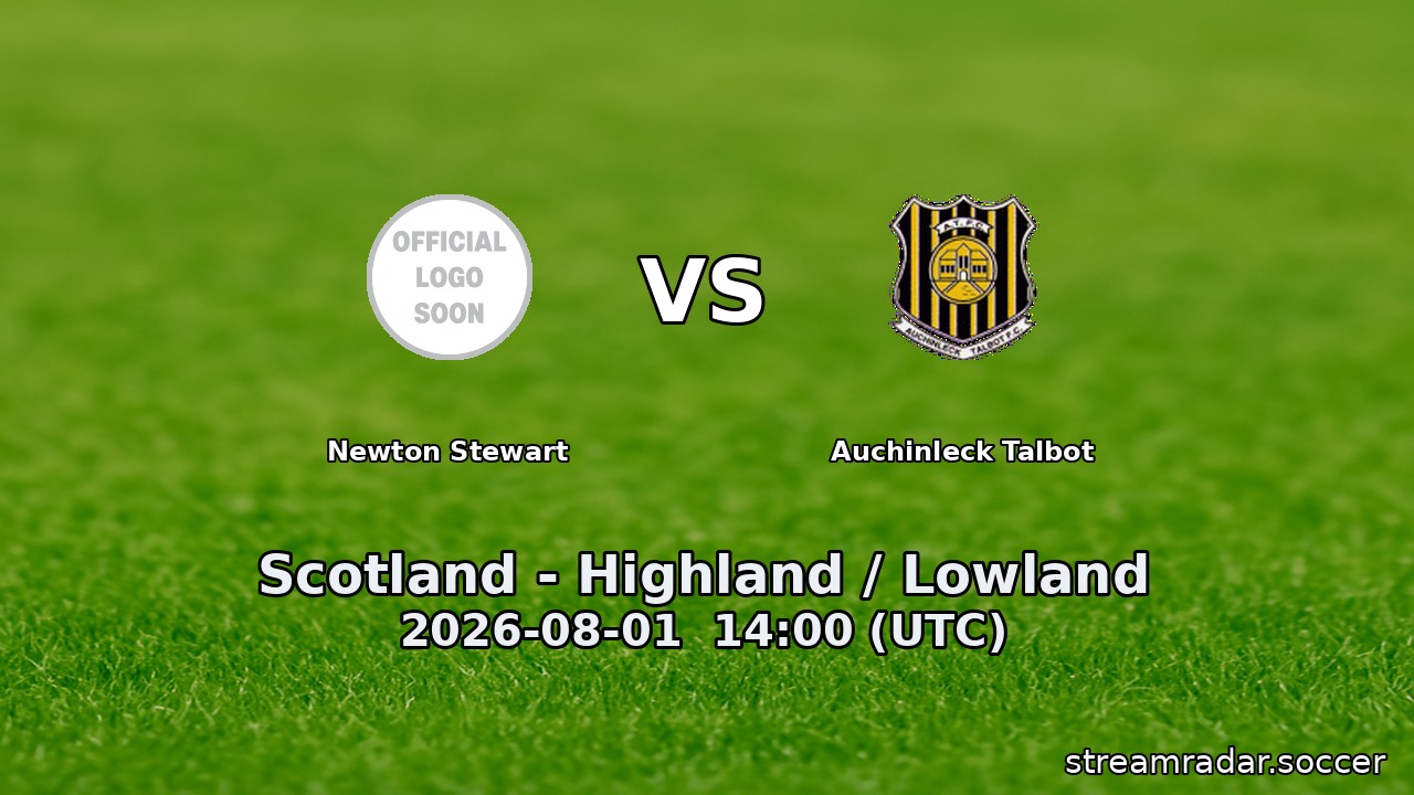 Newton Stewart vs Auchinleck Talbot