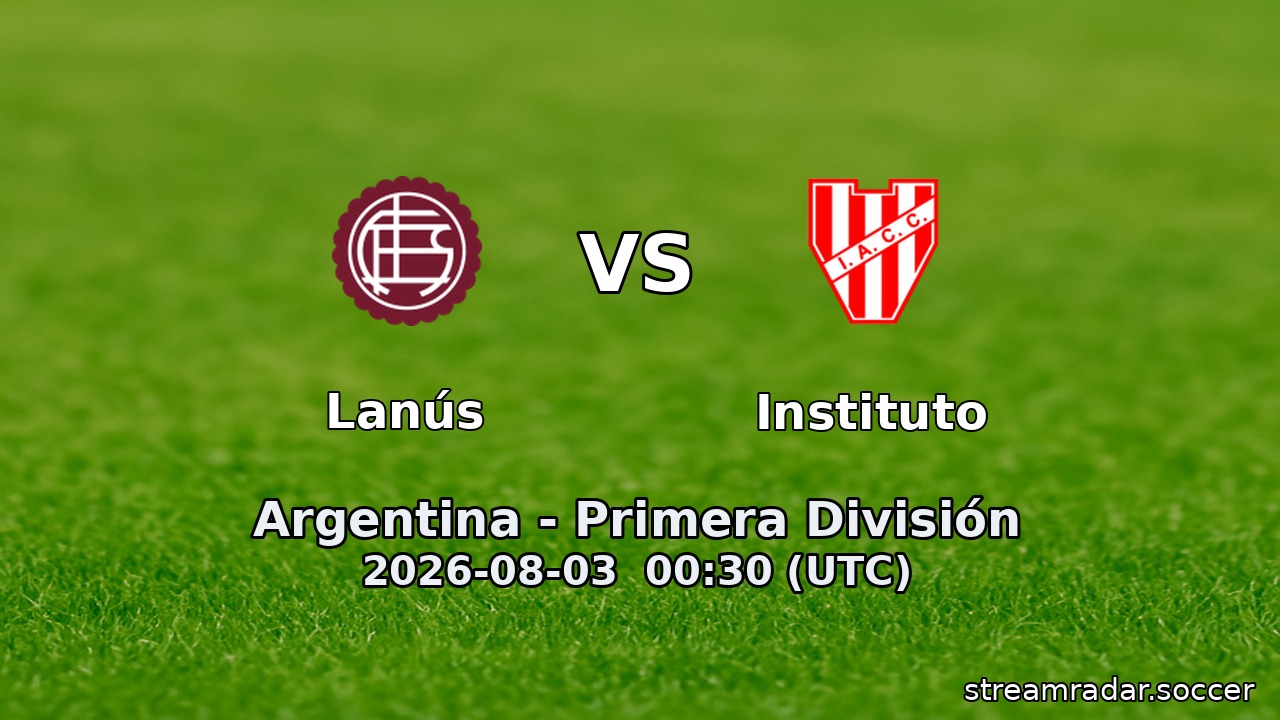 Lanús vs Instituto