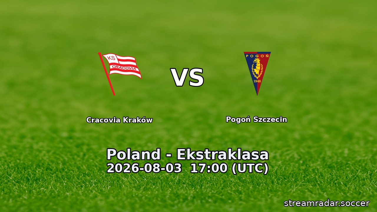 Cracovia Kraków vs Pogoń Szczecin