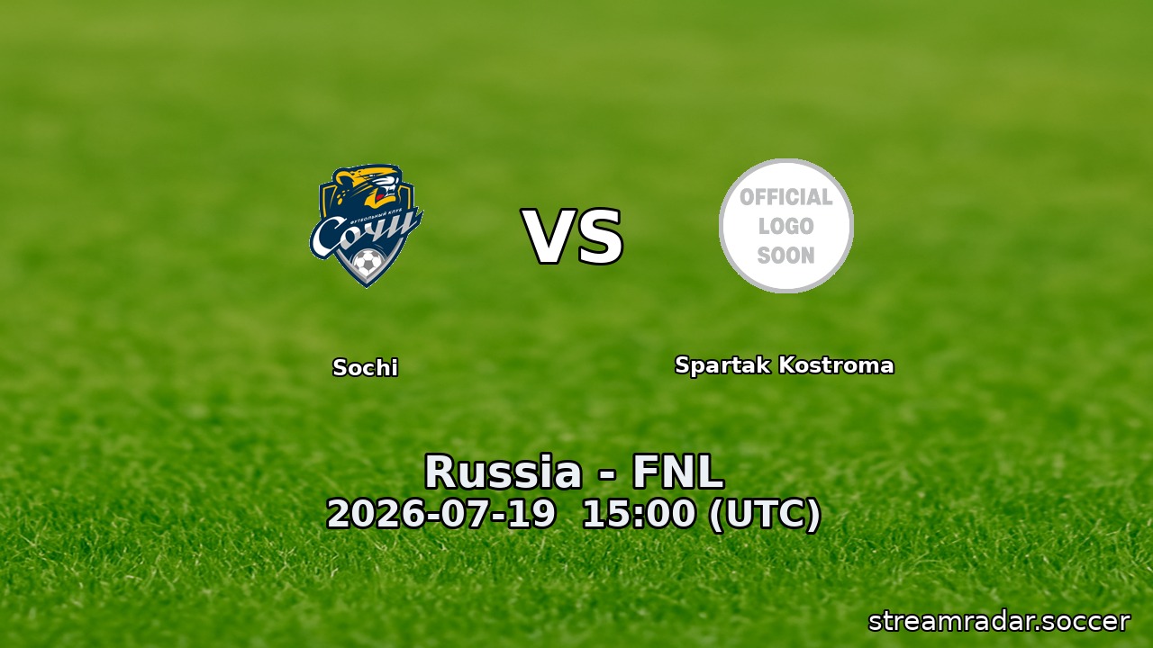 Sochi vs Spartak Kostroma