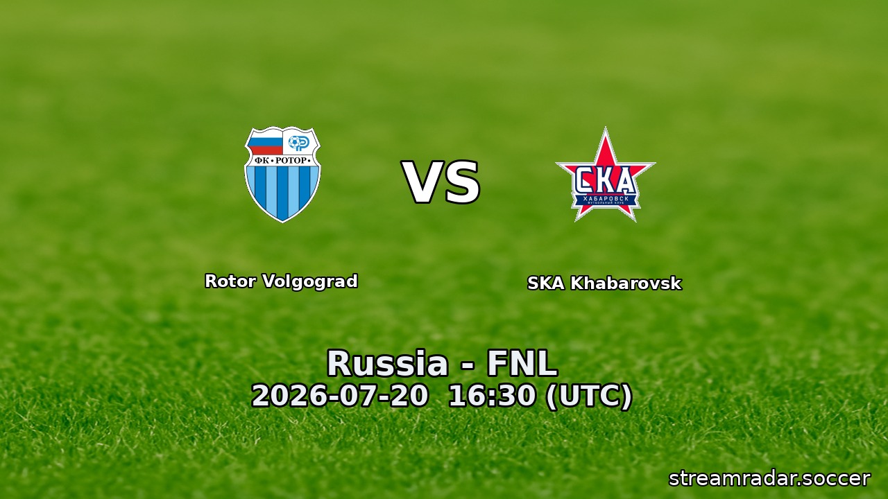 Rotor Volgograd vs SKA Khabarovsk