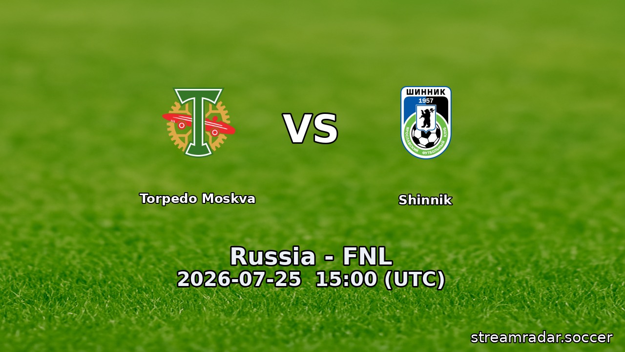 Torpedo Moskva vs Shinnik
