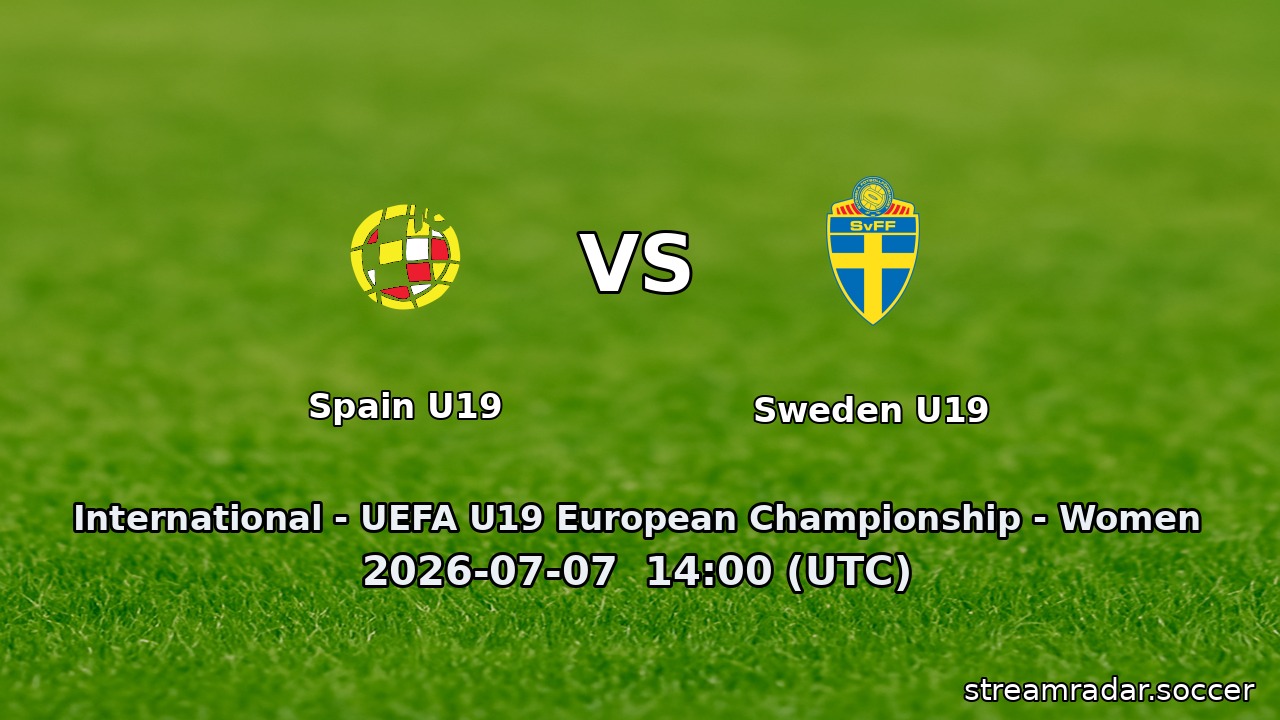 Spain U19 vs Sweden U19