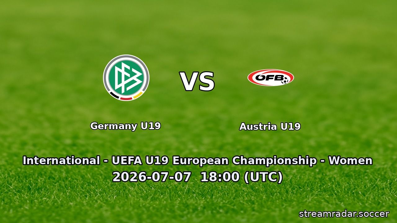 Germany U19 vs Austria U19