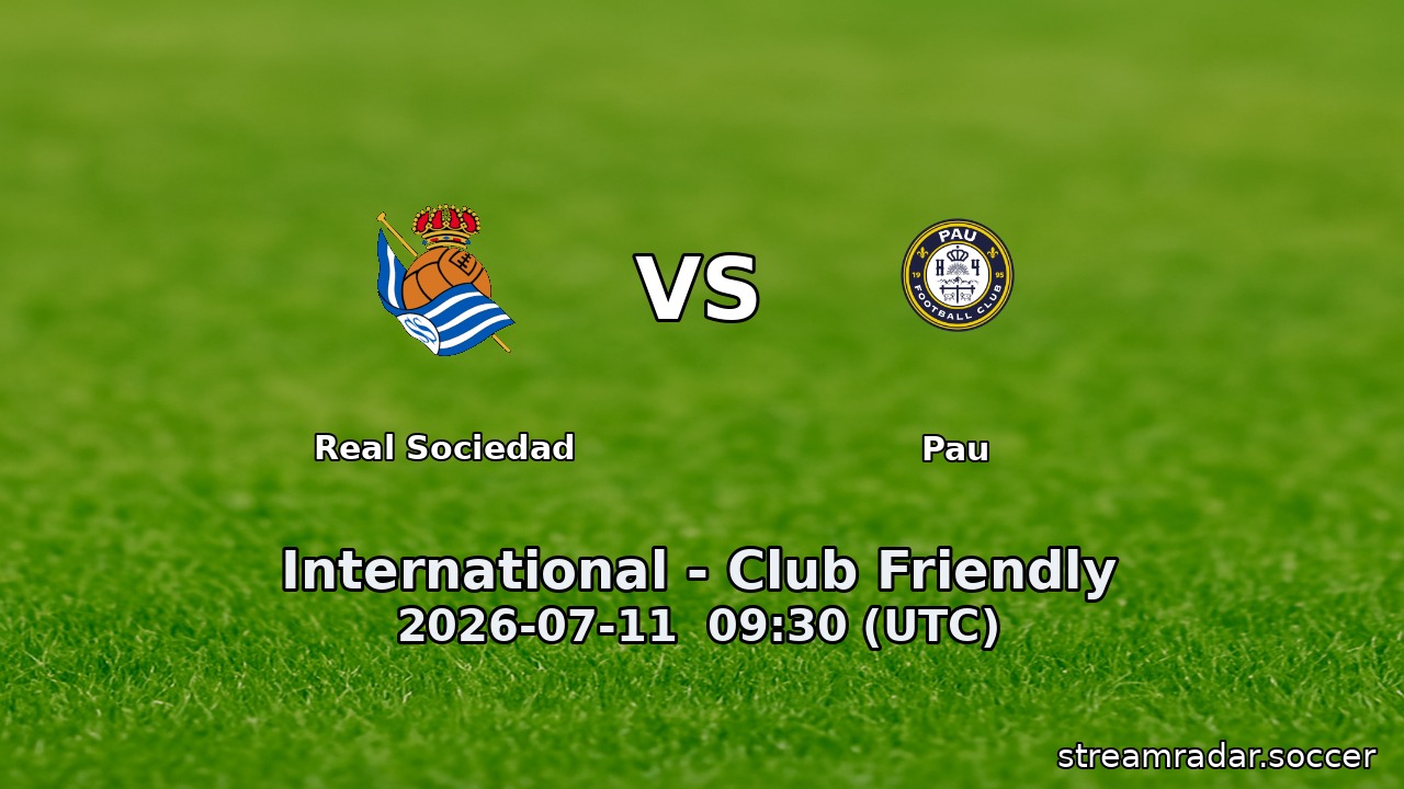 Real Sociedad vs Pau