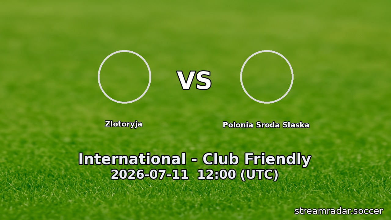 Zlotoryja vs Polonia Sroda Slaska