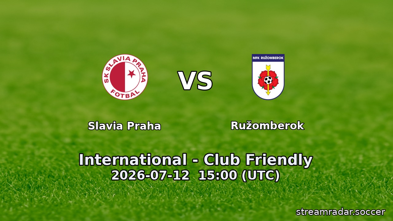 Slavia Praha vs Ružomberok