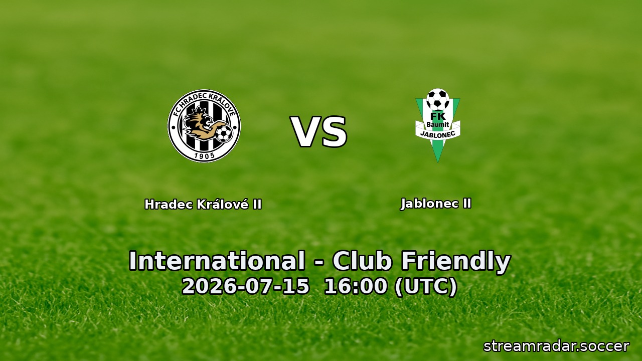 Hradec Králové II vs Jablonec II