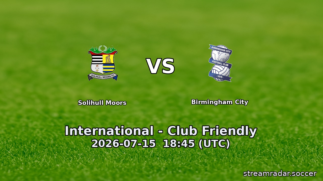 Solihull Moors vs Birmingham City