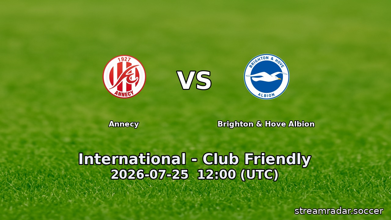 Annecy vs Brighton & Hove Albion