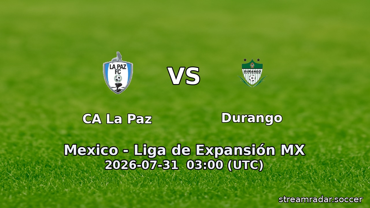 CA La Paz vs Durango