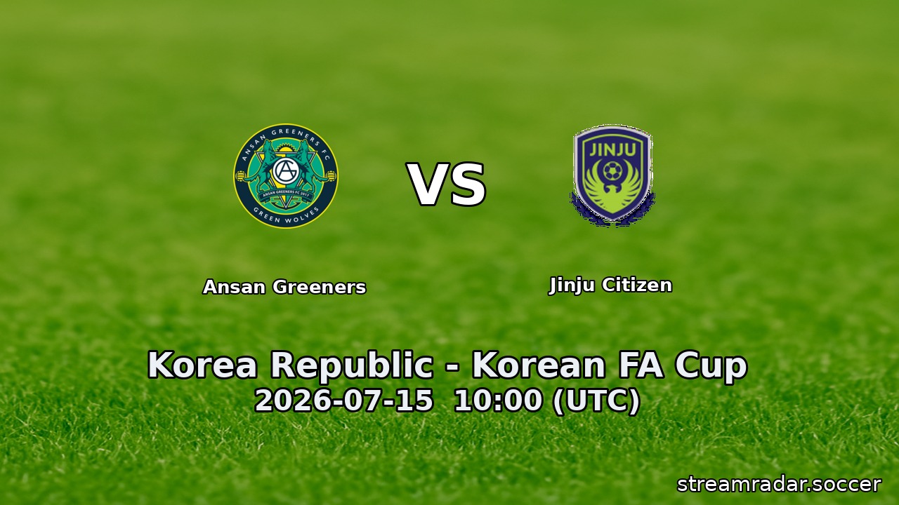 Ansan Greeners vs Jinju Citizen