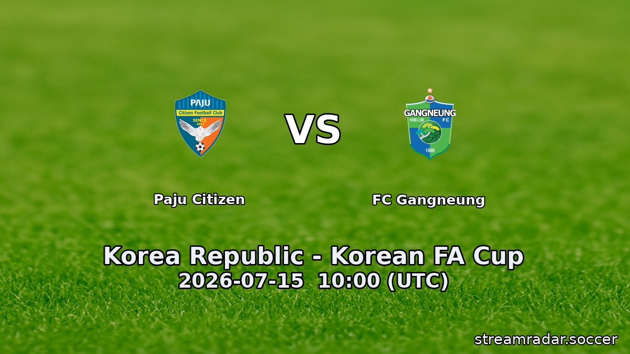 Paju Citizen vs FC Gangneung