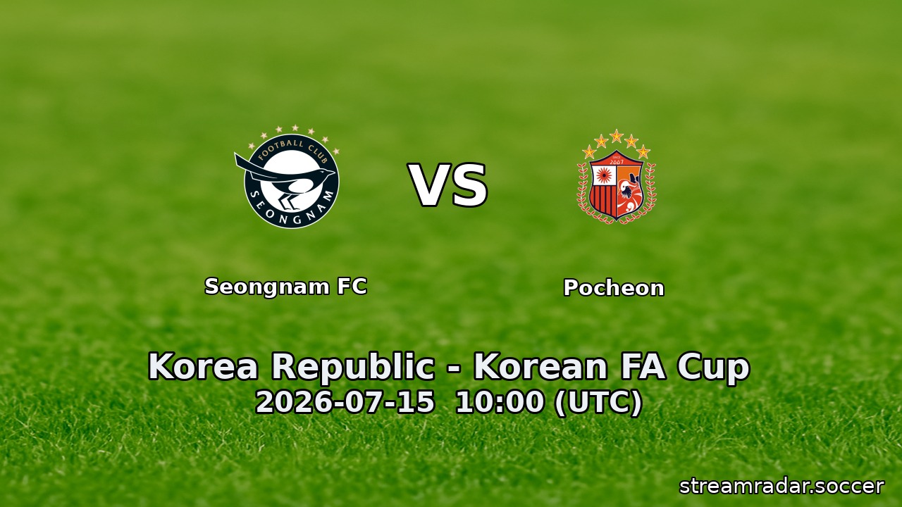 Seongnam FC vs Pocheon