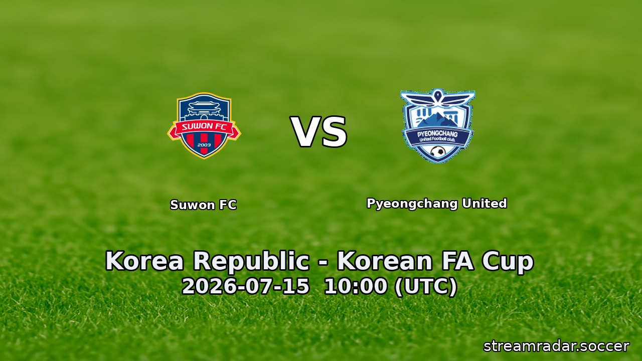 Suwon FC vs Pyeongchang United