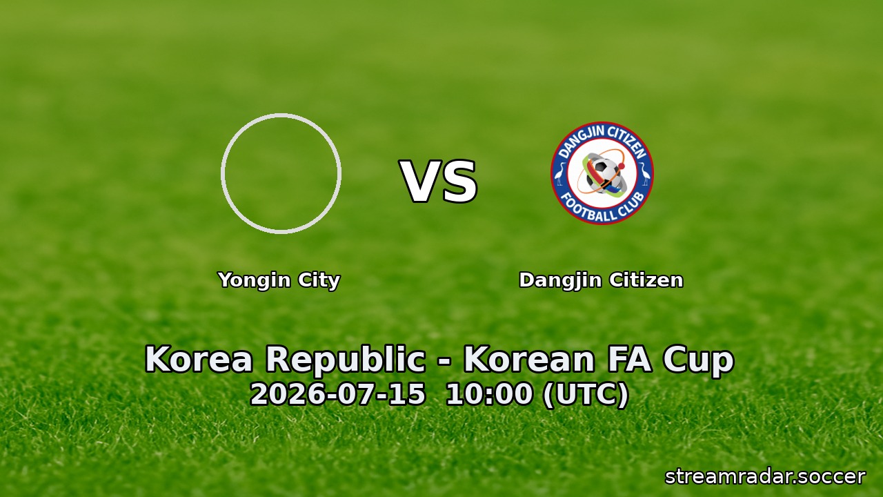 Yongin City vs Dangjin Citizen