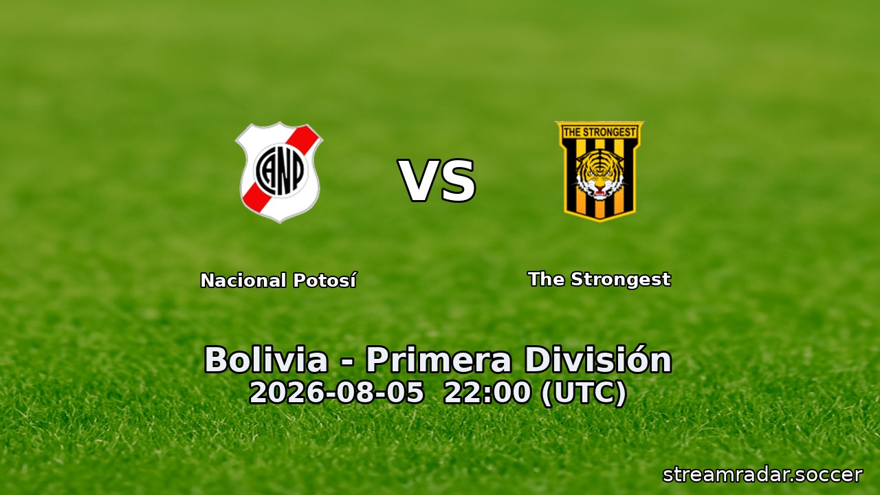 Nacional Potosí vs The Strongest