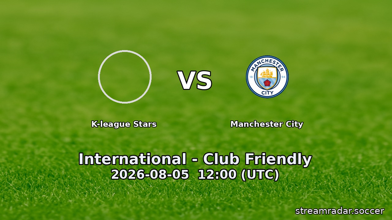 K-league Stars vs Manchester City