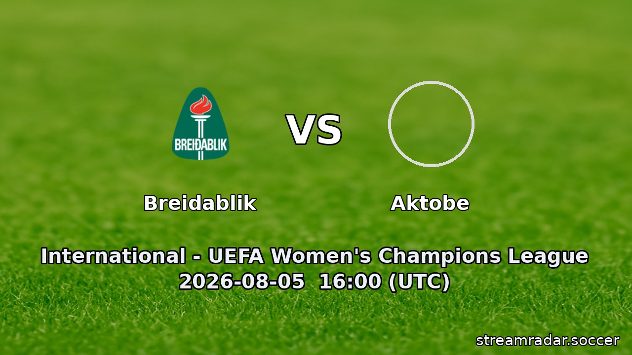 Breidablik vs Aktobe