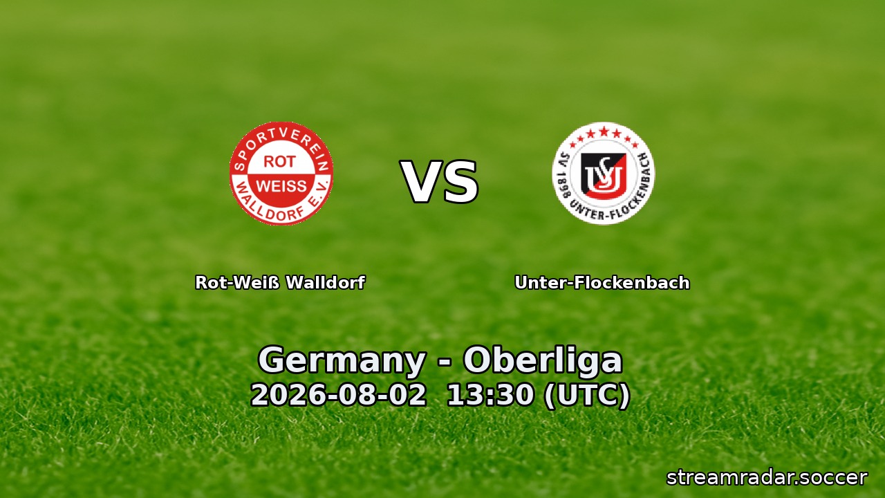 Rot-Weiß Walldorf vs Unter-Flockenbach