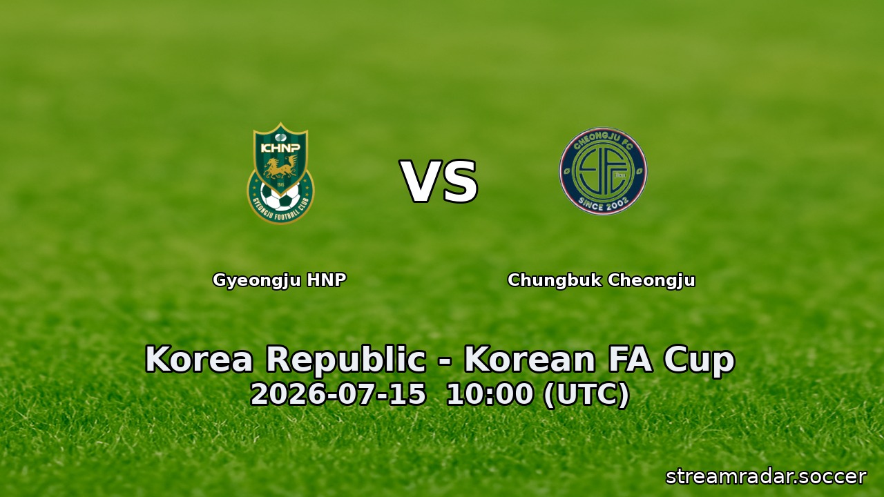 Gyeongju HNP vs Chungbuk Cheongju