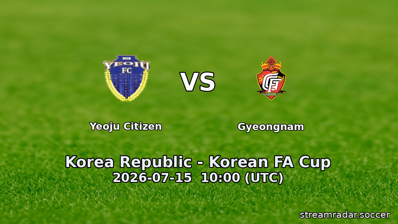Yeoju Citizen vs Gyeongnam