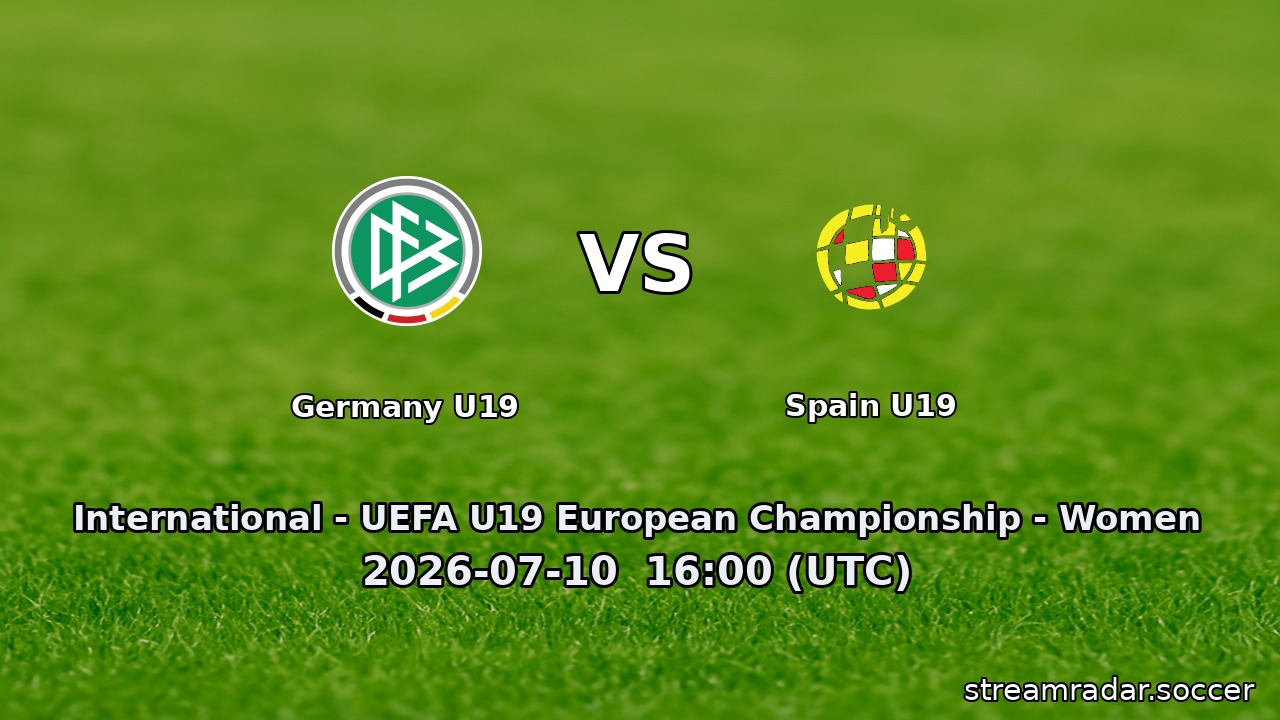 Germany U19 vs Spain U19