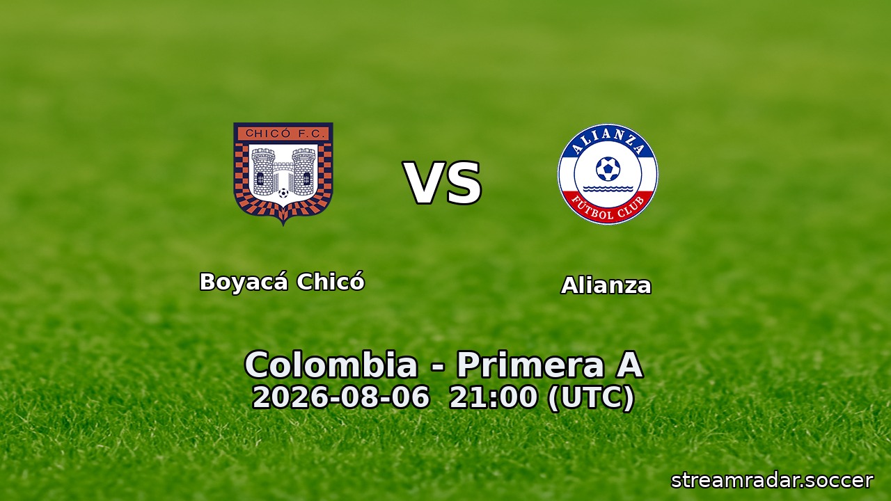 Boyacá Chicó vs Alianza