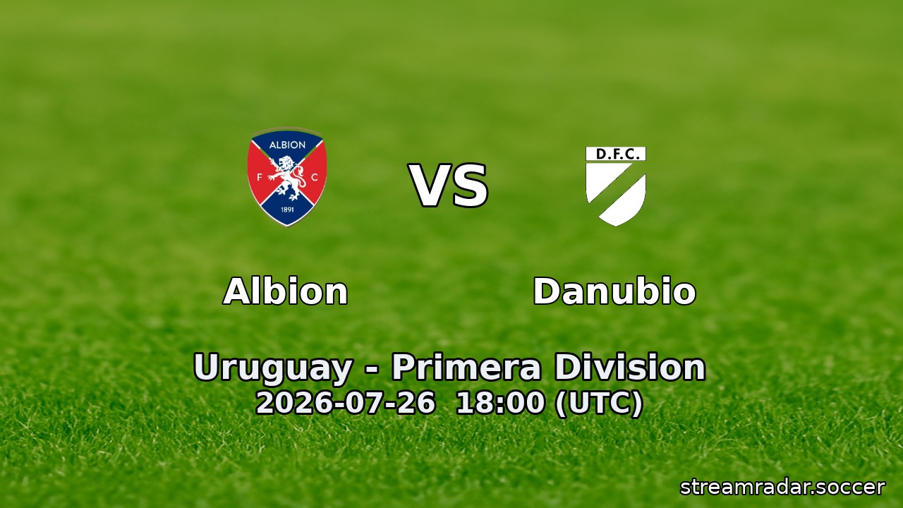 Albion vs Danubio