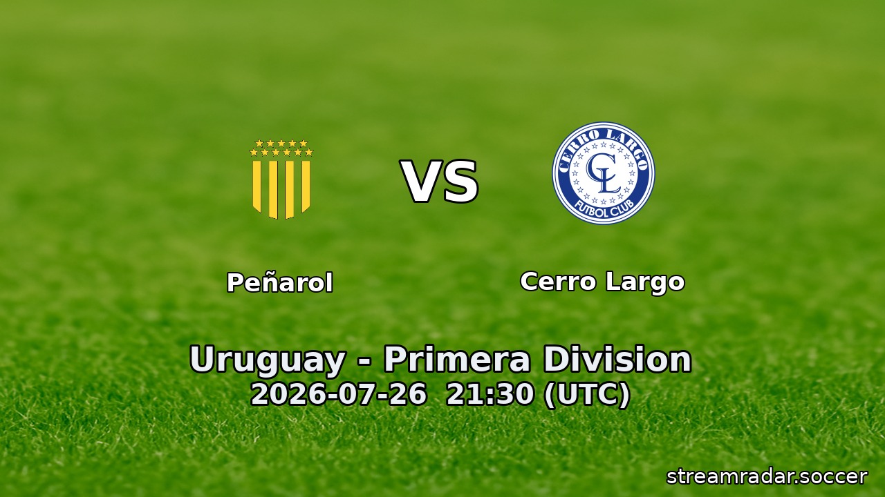 Peñarol vs Cerro Largo